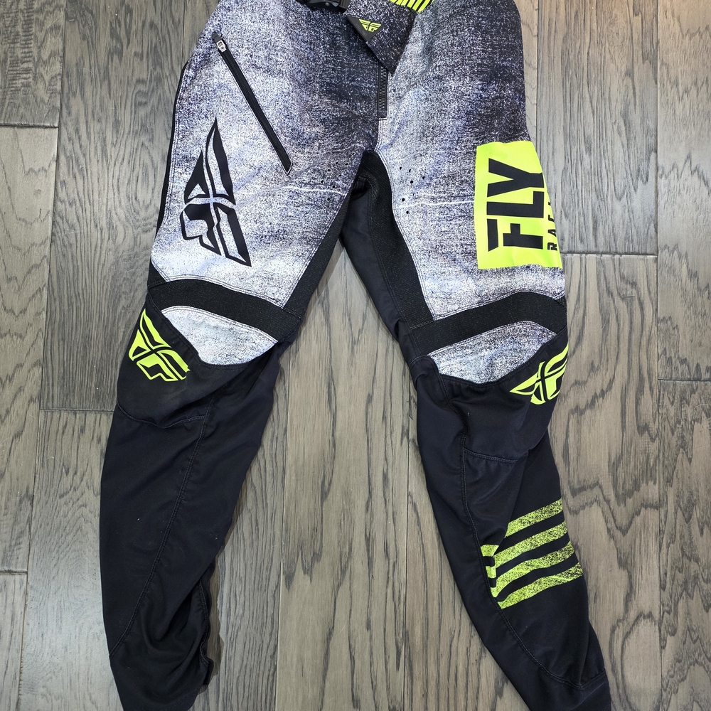 Fly Racing Black and Yellow Men's Pants